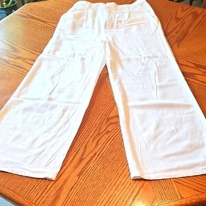 Cotton On White Wide Leg Pants.Size 4